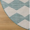 image:imageNourison Home Positano Aqua 8 x Round Area Rug  Easy Clean Non Shedding Bed Room Living Room Dining Room Kitchen 8 x Round