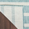 image:imageNourison Home Positano Aqua Ivory 22 x 12 Area Rug  Easy Clean Non Shedding Bed Room Living Room Dining Room Kitchen 12 Runner