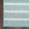 image:imageNourison Home Positano Aqua Ivory 22 x 8 Area Rug  Easy Clean Non Shedding Bed Room Living Room Dining Room Kitchen 8 Runner