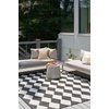 image:imageNourison Home Positano Beige 5 x 7 Area Rug  Easy Clean Non Shedding Bed Room Living Room Dining Room Kitchen 5 x 7Black