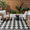 image:imageNourison Home Positano Beige 5 x 7 Area Rug  Easy Clean Non Shedding Bed Room Living Room Dining Room Kitchen 5 x 7Black
