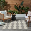 image:imageNourison Home Positano Beige 5 x 7 Area Rug  Easy Clean Non Shedding Bed Room Living Room Dining Room Kitchen 5 x 7Charcoal