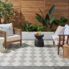 image:imageNourison Home Positano Beige 5 x 7 Area Rug  Easy Clean Non Shedding Bed Room Living Room Dining Room Kitchen 5 x 7Light Grey