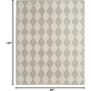 image:imageNourison Home Positano Beige 5 x 7 Area Rug  Easy Clean Non Shedding Bed Room Living Room Dining Room Kitchen 5 x 7Light Grey
