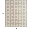 image:imageNourison Home Positano Beige 5 x 7 Area Rug  Easy Clean Non Shedding Bed Room Living Room Dining Room Kitchen 5 x 7Light Grey