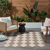 image:imageNourison Home Positano Beige 5 x 7 Area Rug  Easy Clean Non Shedding Bed Room Living Room Dining Room Kitchen 5 x 7Natural
