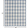image:imageNourison Home Positano Beige 5 x 7 Area Rug  Easy Clean Non Shedding Bed Room Living Room Dining Room Kitchen 5 x 7Navy Blue