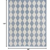image:imageNourison Home Positano Beige 5 x 7 Area Rug  Easy Clean Non Shedding Bed Room Living Room Dining Room Kitchen 5 x 7Navy Blue