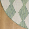 image:imageNourison Home Positano Blue Green 6 x Round Area Rug  Easy Clean Non Shedding Bed Room Living Room Dining Room Kitchen 6 x Round