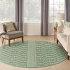 image:imageNourison Home Positano Blue Green 8 x Round Area Rug  Easy Clean Non Shedding Bed Room Living Room Dining Room Kitchen 8 x Round