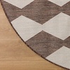 image:imageNourison Home Positano Natural 6 x Round Area Rug  Easy Clean Non Shedding Bed Room Living Room Dining Room Kitchen 6 x Round