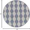 image:imageNourison Home Positano Navy Blue 6 x Round Area Rug  Easy Clean Non Shedding Bed Room Living Room Dining Room Kitchen 6 x Round