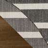 image:imageNourison Home Positano Navy Ivory 22 x 12 Area Rug  Easy Clean Non Shedding Bed Room Living Room Dining Room Kitchen 12 RunnerBlack Ivory