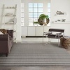 image:imageNourison Home Positano Navy Ivory 22 x 12 Area Rug  Easy Clean Non Shedding Bed Room Living Room Dining Room Kitchen 12 RunnerCharcoal Ivory