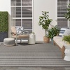 image:imageNourison Home Positano Navy Ivory 22 x 12 Area Rug  Easy Clean Non Shedding Bed Room Living Room Dining Room Kitchen 12 RunnerCharcoal Ivory