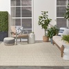 image:imageNourison Home Positano Navy Ivory 22 x 12 Area Rug  Easy Clean Non Shedding Bed Room Living Room Dining Room Kitchen 12 RunnerGrey Ivory
