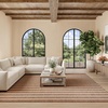 image:imageNourison Home Positano Navy Ivory 22 x 12 Area Rug  Easy Clean Non Shedding Bed Room Living Room Dining Room Kitchen 12 RunnerJute Ivory