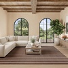 image:imageNourison Home Positano Navy Ivory 22 x 12 Area Rug  Easy Clean Non Shedding Bed Room Living Room Dining Room Kitchen 12 RunnerNatural Ivory