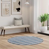 image:imageNourison Home Positano Navy Ivory 22 x 12 Area Rug  Easy Clean Non Shedding Bed Room Living Room Dining Room Kitchen 12 RunnerNavy Ivory