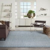 image:imageNourison Home Positano Navy Ivory 22 x 12 Area Rug  Easy Clean Non Shedding Bed Room Living Room Dining Room Kitchen 12 RunnerNavy Ivory