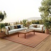 image:imageNourison Home Positano Navy Ivory 22 x 12 Area Rug  Easy Clean Non Shedding Bed Room Living Room Dining Room Kitchen 12 RunnerTerracotta Ivory