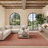 image:imageNourison Home Positano Navy Ivory 22 x 12 Area Rug  Easy Clean Non Shedding Bed Room Living Room Dining Room Kitchen 12 RunnerTerracotta Ivory