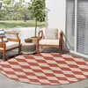 image:imageNourison Home Positano Terracotta 8 x Round Area Rug  Easy Clean Non Shedding Bed Room Living Room Dining Room Kitchen 8 x Round