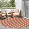image:imageNourison Home Positano Terracotta Ivory 8 x Round Area Rug  Easy Clean Non Shedding Bed Room Living Room Dining Room Kitchen 8 x Round