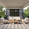 image:imageNourison Home Positano Yellow 6 x 9 Area Rug  Easy Clean Non Shedding Bed Room Living Room Dining Room Kitchen 6 x 9Charcoal