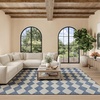 image:imageNourison Home Positano Yellow 6 x 9 Area Rug  Easy Clean Non Shedding Bed Room Living Room Dining Room Kitchen 6 x 9Navy Blue