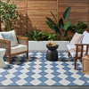 image:imageNourison Home Positano Yellow 6 x 9 Area Rug  Easy Clean Non Shedding Bed Room Living Room Dining Room Kitchen 6 x 9Navy Blue
