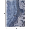 image:imageNourison Home Prismatic Abstract Blue 2 x 3 Area Rug Easy Cleaning Non Shedding Bed Room Living Room Dining Room Kitchen 2x3Blue