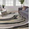 image:imageNourison Home Prismatic Abstract Charcoal Grey 2 x 3 Area Rug Easy Cleaning Non Shedding Bed Room Living Room Dining Room Kitchen 2x3Charcoal Grey