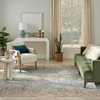 image:imageNourison Home Quaint Harmony Blue Multicolor 710 x 910 Area Rug  Easy Clean Non Shedding Bed Room Living Room Dining Room Kitchen 8 x 10Blue Multicolor