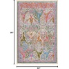 image:imageNourison Home Quaint Harmony Pink Multicolor 710 x 910 Area Rug  Easy Clean Non Shedding Bed Room Living Room Dining Room Kitchen 8 x 10Pink Multicolor