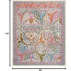 image:imageNourison Home Quaint Harmony Pink Multicolor 710 x 910 Area Rug  Easy Clean Non Shedding Bed Room Living Room Dining Room Kitchen 8 x 10Pink Multicolor
