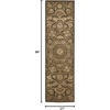 image:imageNourison Home Regal Traditional Green 39 x 59 Area Rug Easy Clean Non Shedding Bed Room Living Room Dining Room Kitchen 4x6Chocolate