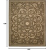image:imageNourison Home Regal Traditional Green 39 x 59 Area Rug Easy Clean Non Shedding Bed Room Living Room Dining Room Kitchen 4x6Chocolate