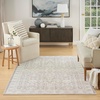 image:imageNourison Home Renewed Silver Ivory 6 x 9 Area Rug  Easy Clean Non Shedding Bed Room Living Room Dining Room Kitchen 6 x 9Silver Ivory