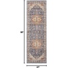 image:imageNourison Home Reseda Traditional Cream 53 x 76 Area Rug Easy Clean Non Shedding Bed Room Living Room Dining Room Kitchen 5x8Blue
