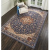 image:imageNourison Home Reseda Traditional Cream 53 x 76 Area Rug Easy Clean Non Shedding Bed Room Living Room Dining Room Kitchen 5x8Blue