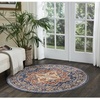image:imageNourison Home Reseda Traditional Cream 53 x 76 Area Rug Easy Clean Non Shedding Bed Room Living Room Dining Room Kitchen 5x8Cream