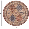 image:imageNourison Home Reseda Traditional Multicolor 5 x Round AreaRug Easy Clean Non Shedding Bed Room Living Room Dining Room Kitchen 5 Round5 x 5 Object