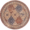 image:imageNourison Home Reseda Traditional Multicolor 5 x Round AreaRug Easy Clean Non Shedding Bed Room Living Room Dining Room Kitchen 5 Round5 x 5 Object