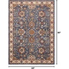 image:imageNourison Home Reseda Traditional Sky 53 x 76 AreaRug Easy Clean Non Shedding Bed Room Living Room Dining Room Kitchen 5x8Blue