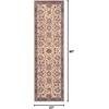 image:imageNourison Home Reseda Traditional Sky 53 x 76 AreaRug Easy Clean Non Shedding Bed Room Living Room Dining Room Kitchen 5x8Cream