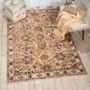 image:imageNourison Home Reseda Traditional Sky 53 x 76 AreaRug Easy Clean Non Shedding Bed Room Living Room Dining Room Kitchen 5x8Natural