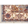 image:imageNourison Home Reseda Traditional Sky 53 x 76 AreaRug Easy Clean Non Shedding Bed Room Living Room Dining Room Kitchen 5x8Sky