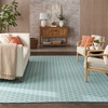 image:imageNourison Home Reversible Indoor Outdoor Navy 8 x Round Area Rug  Easy Clean Non Shedding Bed Room Living Room Dining Room Kitchen 8 x RoundAqua