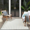 image:imageNourison Home Reversible Indoor Outdoor Navy 8 x Round Area Rug  Easy Clean Non Shedding Bed Room Living Room Dining Room Kitchen 8 x RoundAqua